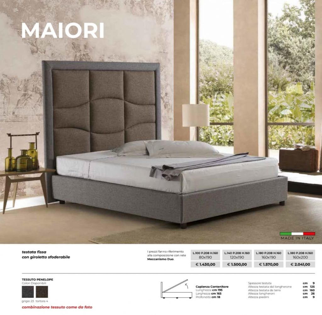 LETTO CONTENITORE MAIORI